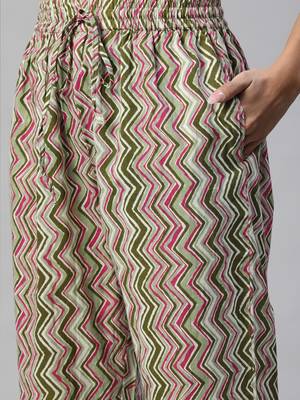 Green mirror cotton salwar 3