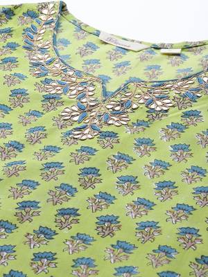 Green gotta patti cotton salwar 2