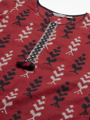 Maroon gota cotton salwar 2