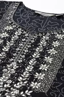 Black zari cotton salwar