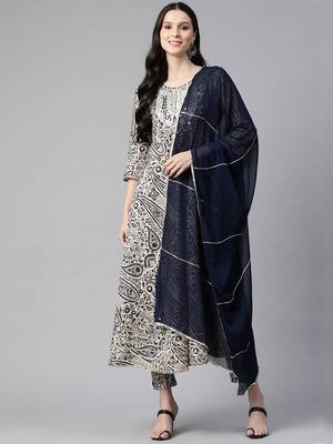 Beige gotta patti cotton salwar 1