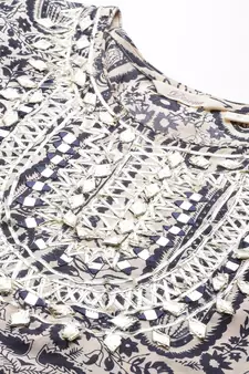 Beige gotta patti cotton salwar