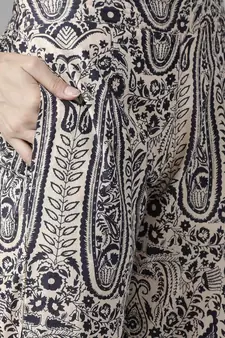 Beige gotta patti cotton salwar