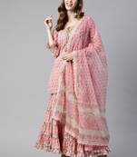 Pink gotta patti cotton salwar