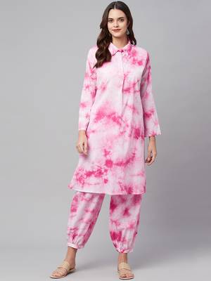 Pink gota cotton salwar 1
