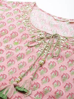 Pink gotta patti cotton salwar 2