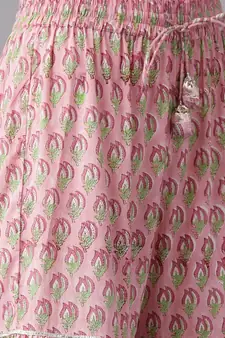 Pink gotta patti cotton salwar