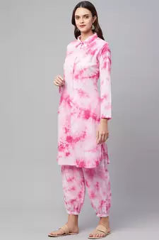Pink gota cotton salwar