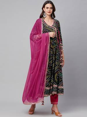Black gotta patti cotton salwar 1