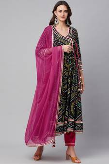 Black gotta patti cotton salwar