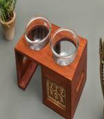 Puchka Panipuri Set With  Two Bowl Mango Wood