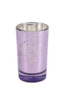 Purple Glass Votive Set of 4