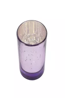 Purple Glass Votive Set of 4