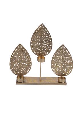 Leaf Tealight Holder with Stand 1