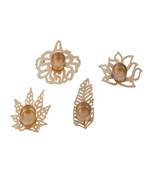 Leaves Shape Tealight Holder Set of 4