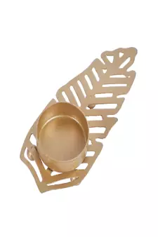 Leaves Shape Tealight Holder Set of 4