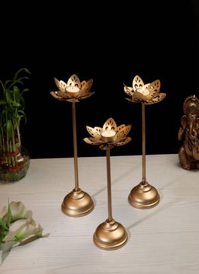 Small Cut Detachable Tealight Holder Set of 3 1