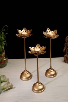 Small Cut Detachable Tealight Holder Set of 3