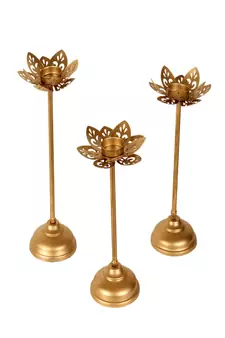 Small Cut Detachable Tealight Holder Set of 3