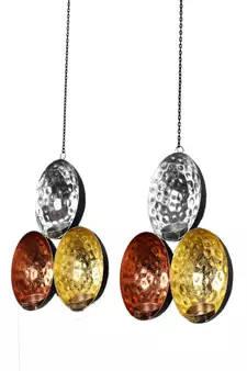 Wall Three Color Tealight Holder Set of 2