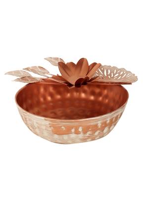 Copper FLower Urli Set of 3 3
