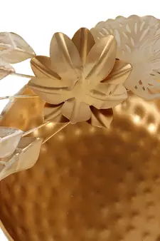 Gold FLower Urli Set of 3