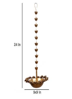 Hanging Rose Urli Set of 2 1