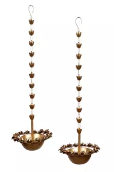 Hanging Rose Urli Set of 2
