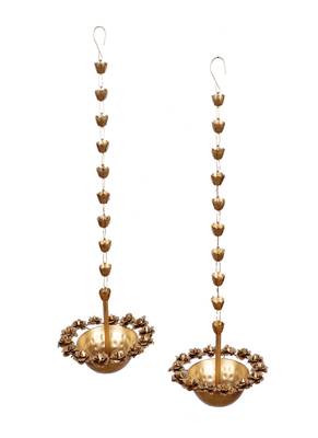 Hanging Rose Urli Set of 2 3
