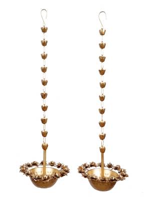 Hanging Rose Urli Set of 2 4