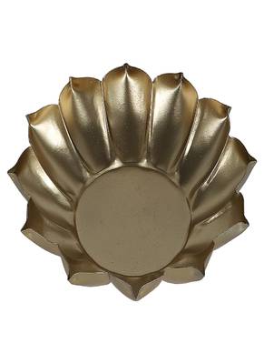 Metal Lotus Urli Set of 3 4