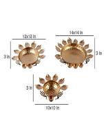 Peacock Flower Uruli Set of 3