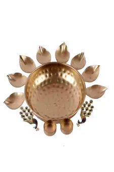 Peacock Flower Uruli Set of 3