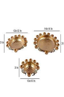 Peacock Uruli With Tealight Set of 3
