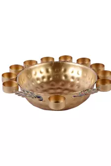 Peacock Uruli With Tealight Set of 3