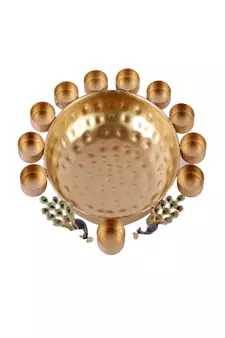 Peacock Uruli With Tealight Set of 3