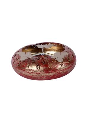 Red & Gold Tyre Urli Set of 3 4