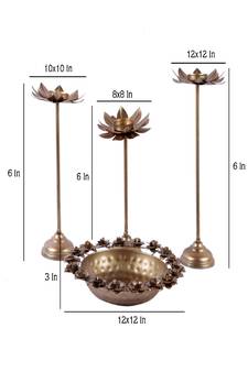 Rose Urli With Detachable Set of 4