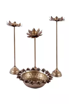 Rose Urli With Detachable Set of 4