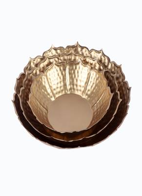 Sunflower Urli with Detachable Tealight Holder Set of 6 1