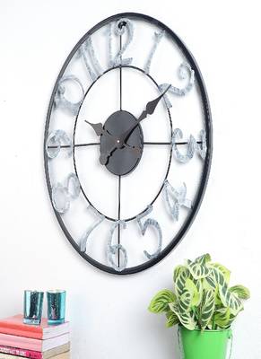 Black & Silver Numeric Wall Clock 1