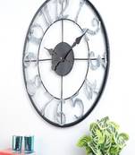 Black & Silver Numeric Wall Clock