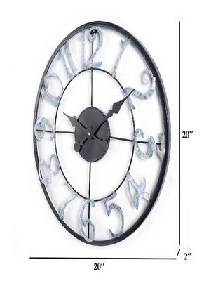 Black & Silver Numeric Wall Clock 4
