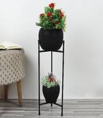 Black Double Layer Apple Planter