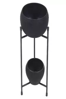 Black Double Layer Apple Planter