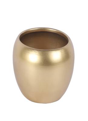 Gold Apple Shape Planters Set of 3 3