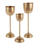Gold Metal Detachable Planter set of 3