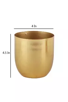 Gold Plating Table Top Planter Set of 2