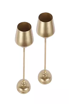 Wine SHape Planter with Stand Set of 2