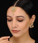 Kundan Maangtika with Earrings